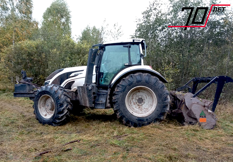 Valtra 234H совместно с лесным мульчером FAE UMM/DT-20