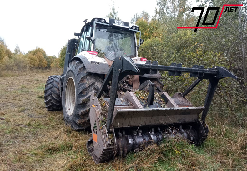 Valtra 234H совместно с лесным мульчером FAE UMM/DT-20